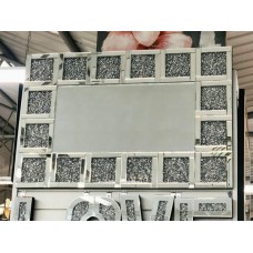 Crushed Diamond Blocks Wall Mirror 80/120cm