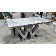 Majestic Grey Marble Dining Table