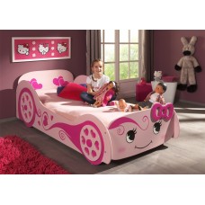 Pink love car bed 